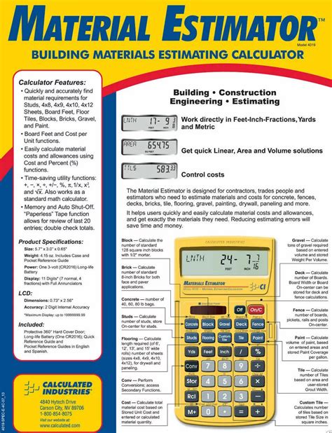 moisture meter calculated industries|calculated industries 4019.